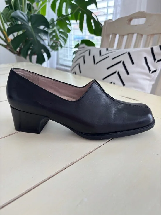 Strictly Comfort Casual Slip On Loafers Women’s 7 M Black Leather - Picture 9 of 15